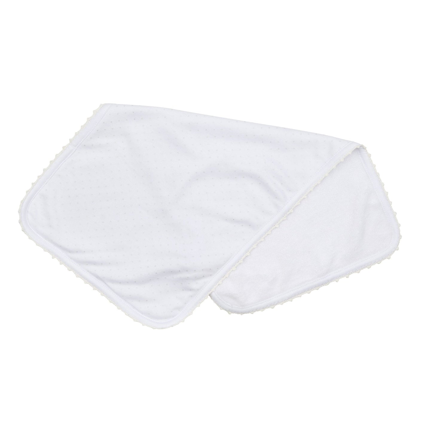 Little Love Burp Cloth - White - Magnolia BabyBurp Cloth