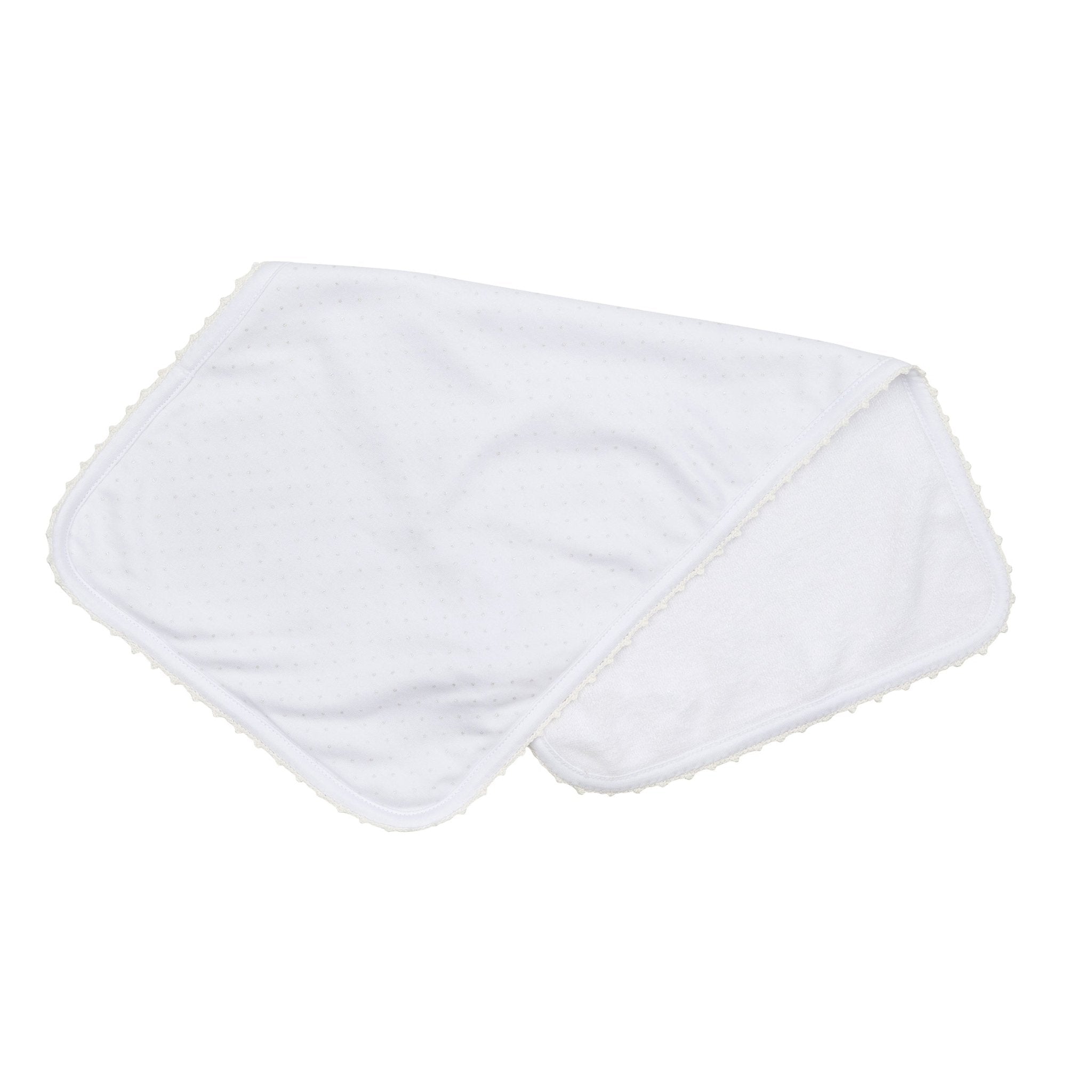 Little Love Burp Cloth - White - Magnolia BabyBurp Cloth