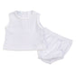 Little Love Diaper Cover Set - White - Magnolia BabyDiaper Cover
