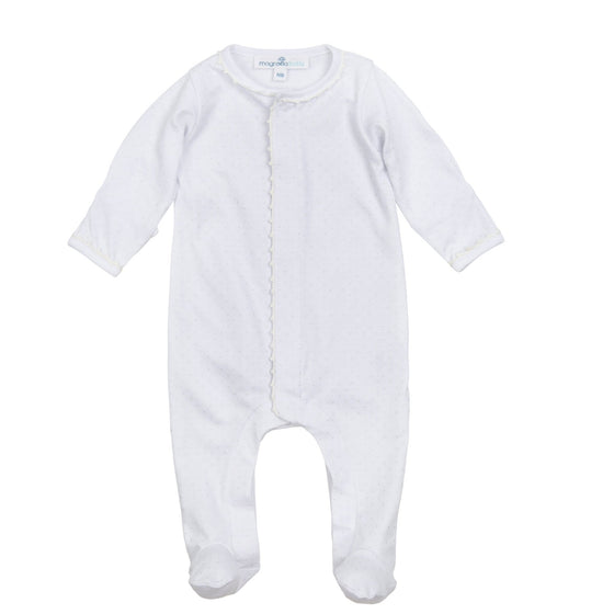 Little Love Footie - White - Magnolia BabyFootie