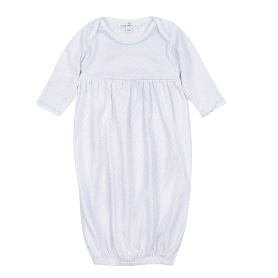 Little Love Gathered Gown - Light Blue - Magnolia BabyGown