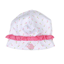  Little Lovebug Embroidered Ruffle Hat - Magnolia BabyHat