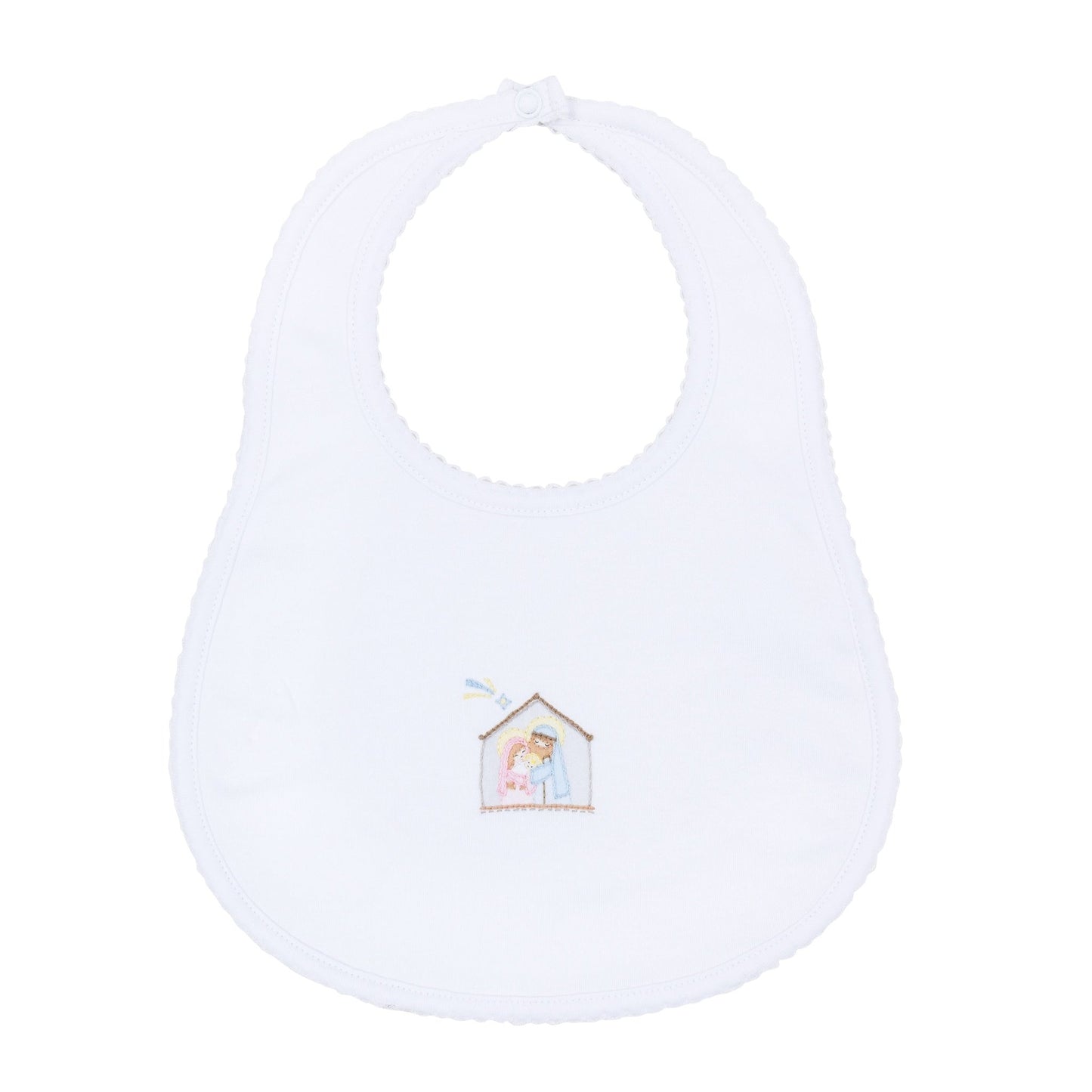 Magnolia Baby_Little Manger Hand-Embroidered Bib_1
