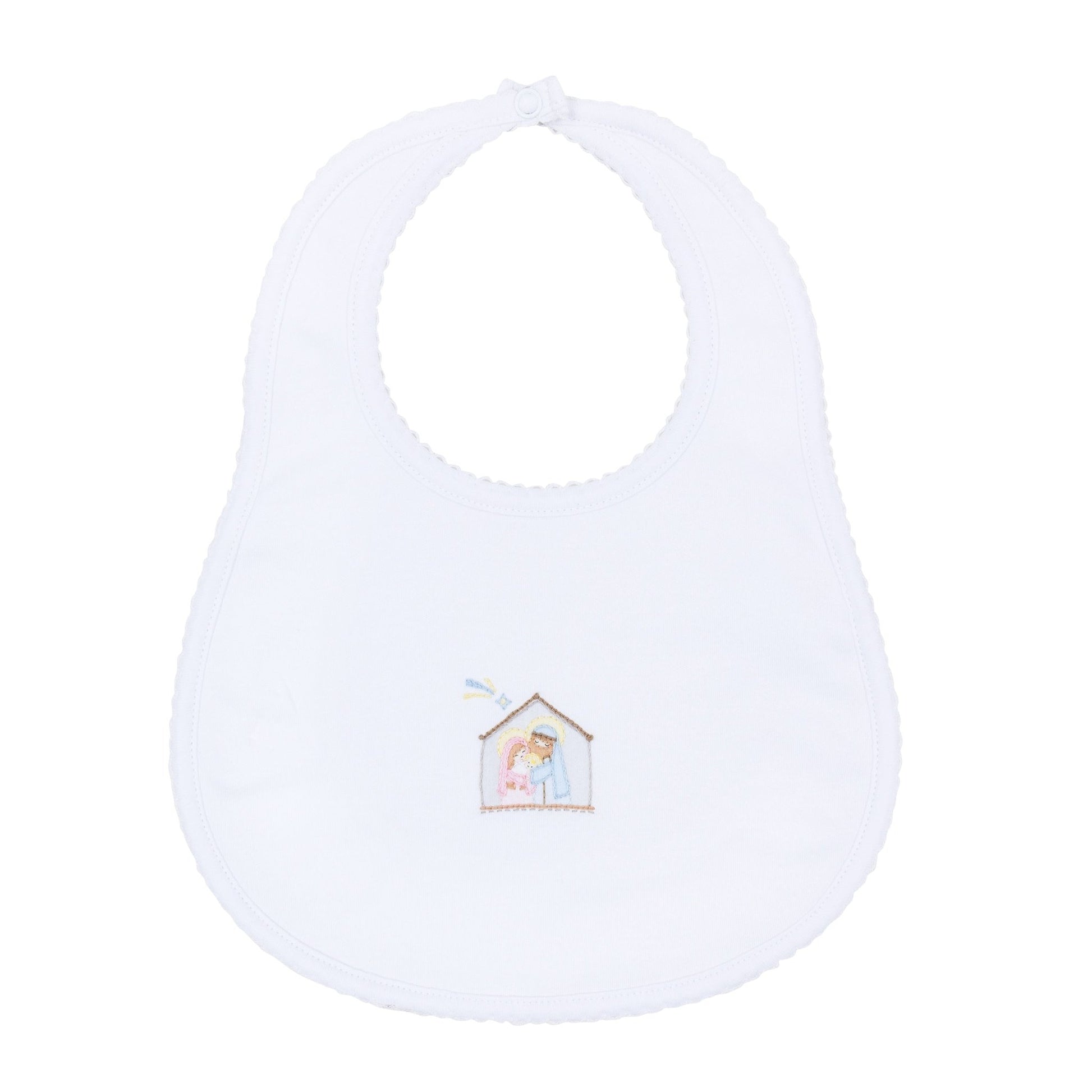 Magnolia Baby_Little Manger Hand-Embroidered Bib_1