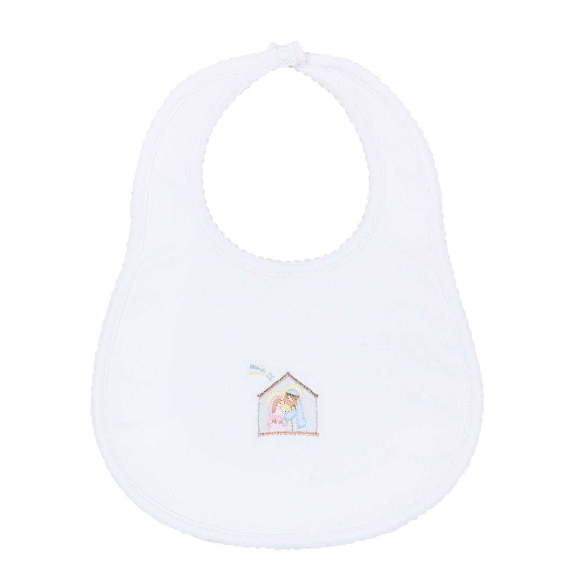 Magnolia Baby_Little Manger Hand-Embroidered Bib_1