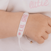Little Sister Beaded Bracelet: Pink & White - Magnolia BabyJewelry