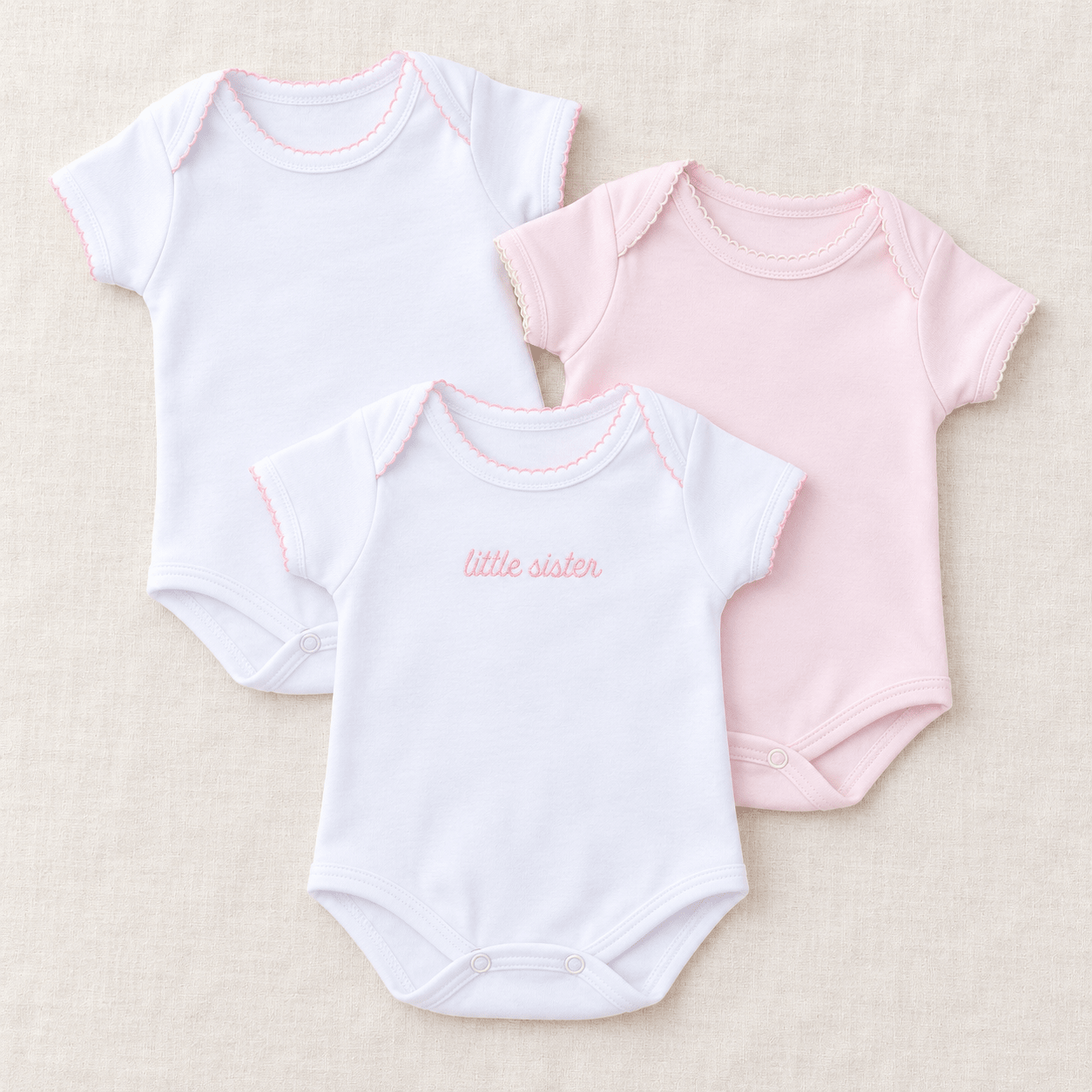 Magnolia Baby_Little Sister Bodysuit Gift Set_1