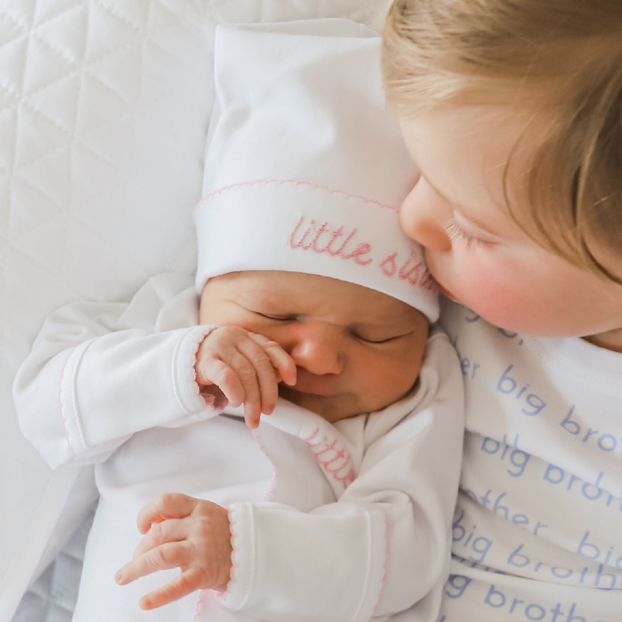 Little Sister Embroidered Hat - Magnolia Baby Hat