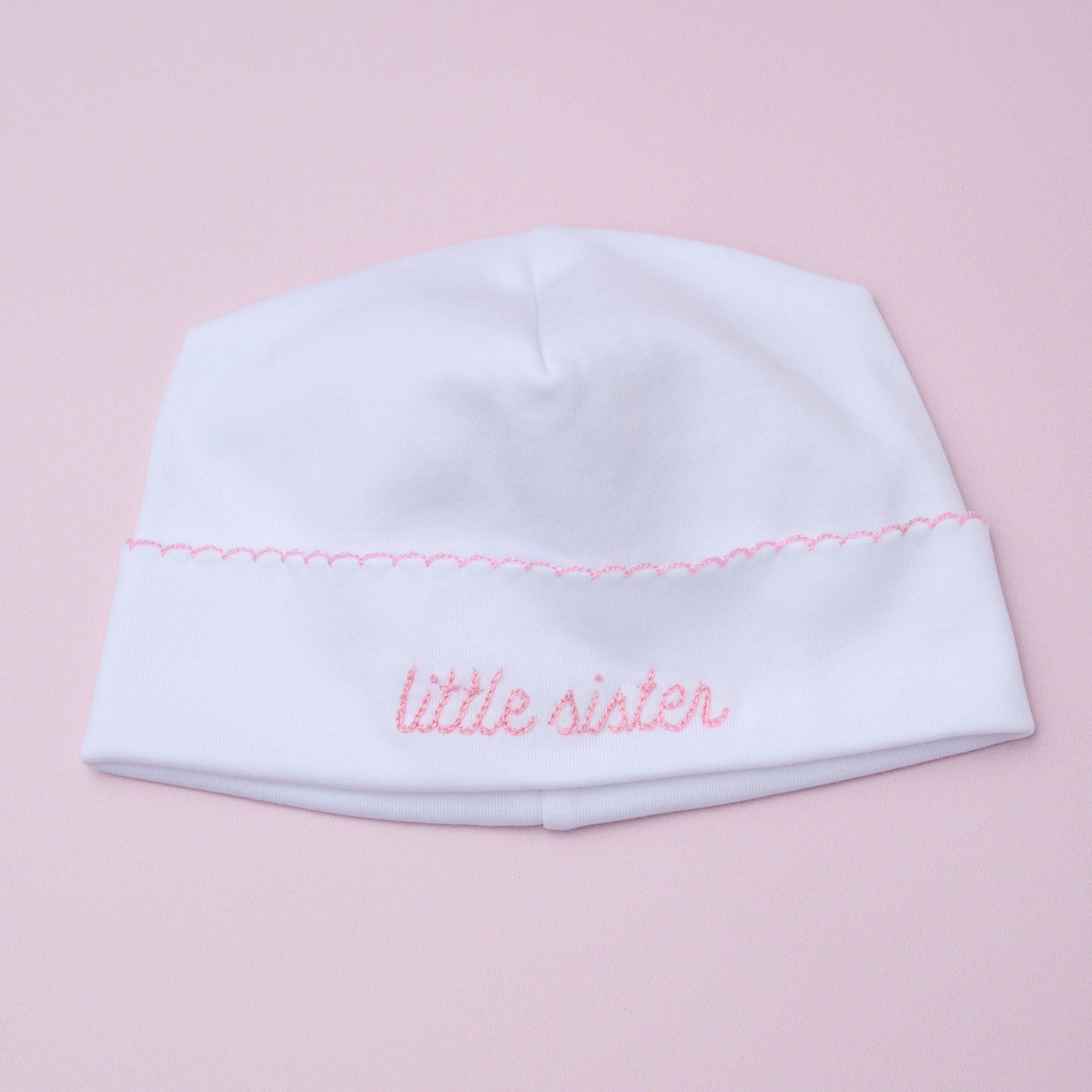 Little Sister Embroidered Hat - Magnolia Baby Hat