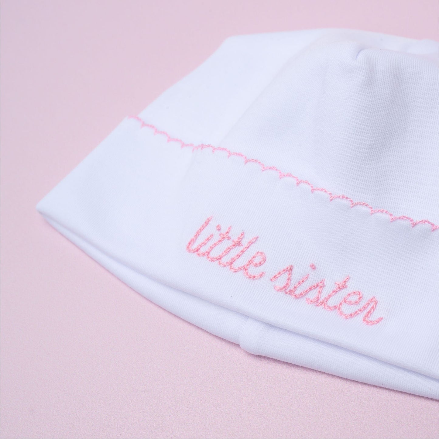 Little Sister Embroidered Hat - Magnolia Baby Hat