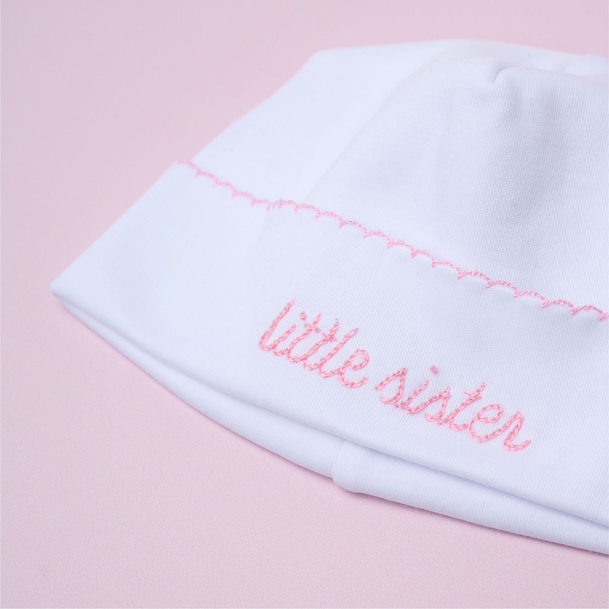 Little Sister Embroidered Hat - Magnolia Baby Hat