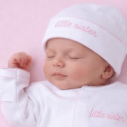 Little Sister Embroidered Hat - Magnolia BabyHat