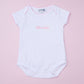 Little Sister Embroidered Short Sleeve Bodysuit - Magnolia Baby Bodysuit