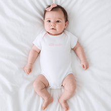  Little Sister Embroidered Short Sleeve Bodysuit - Magnolia BabyBodysuit