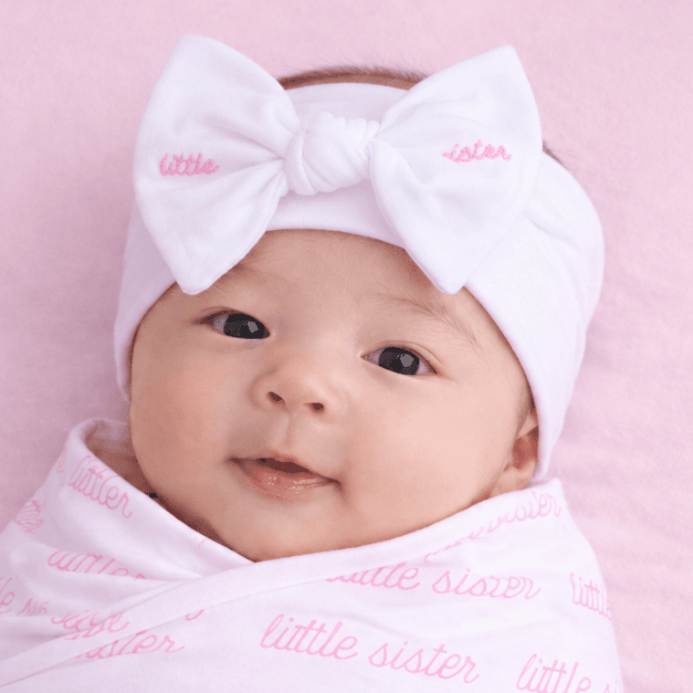 Little Sister Embroidered Headband