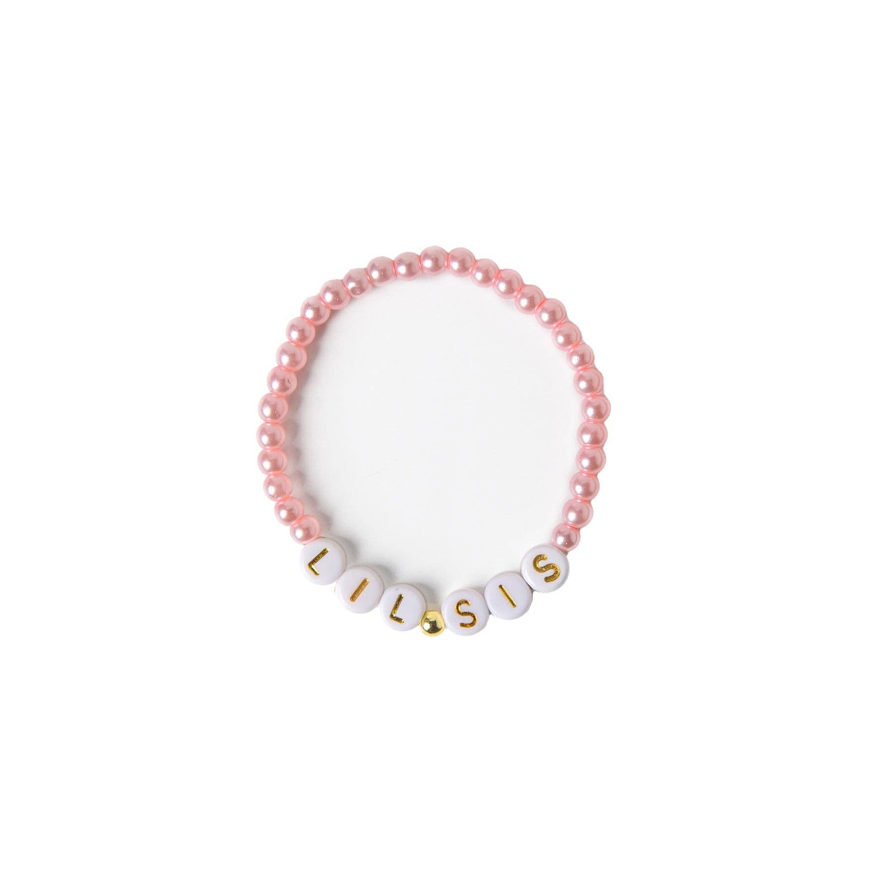 Little Sister Pink Bead Bracelet - Magnolia Baby