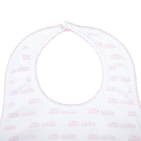 Little Sister Print Bib - Magnolia BabyBib