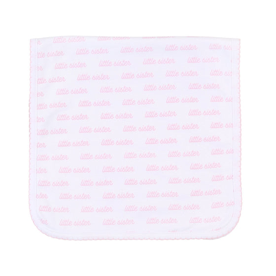 Little Sister Print Burp Cloth - Magnolia BabyBurp Cloth