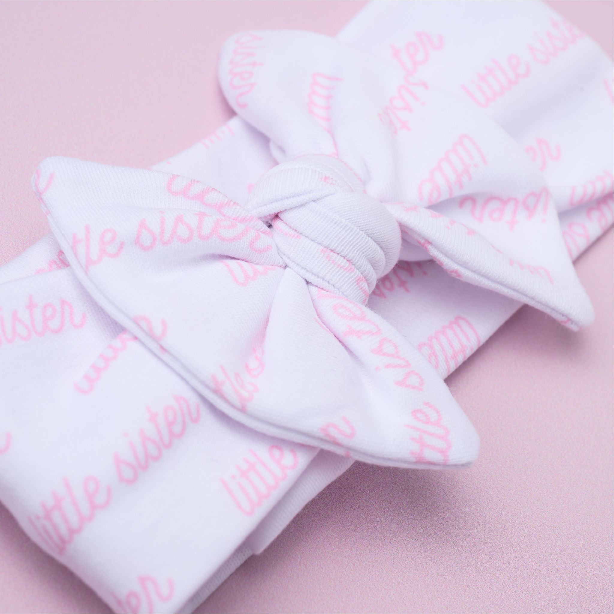 Little Sister Print Headband - Magnolia Baby Headband