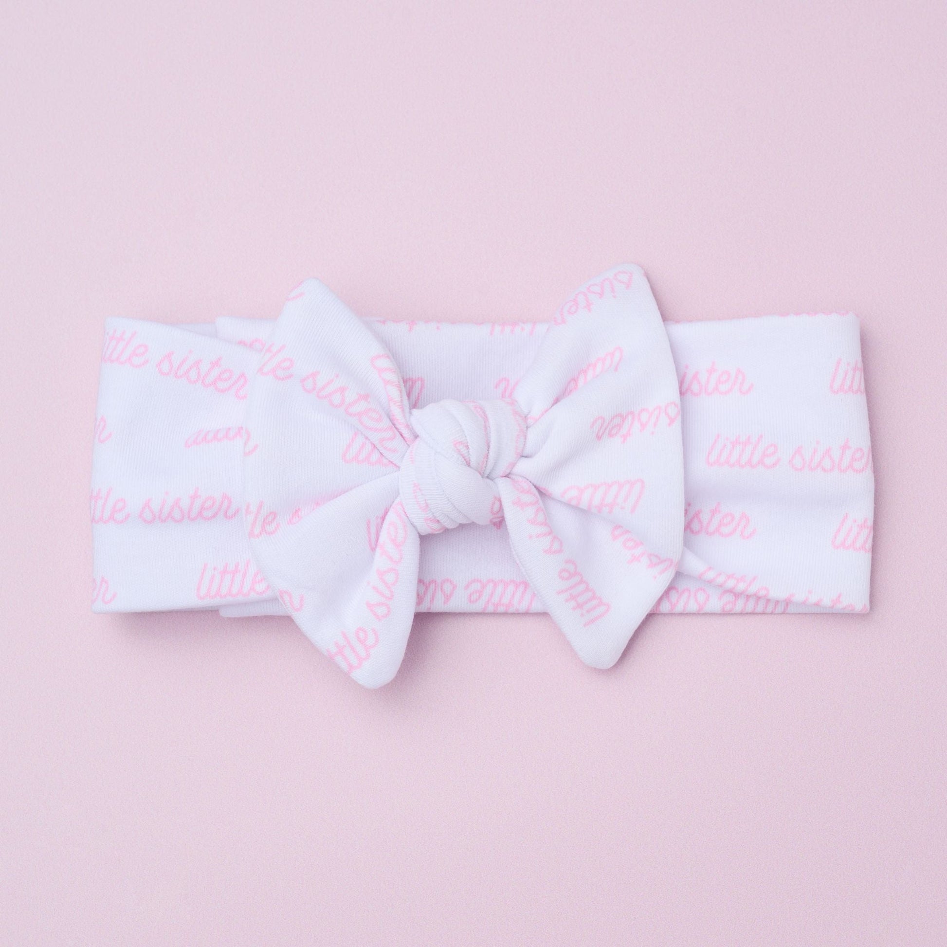 Little Sister Print Headband - Magnolia Baby Headband