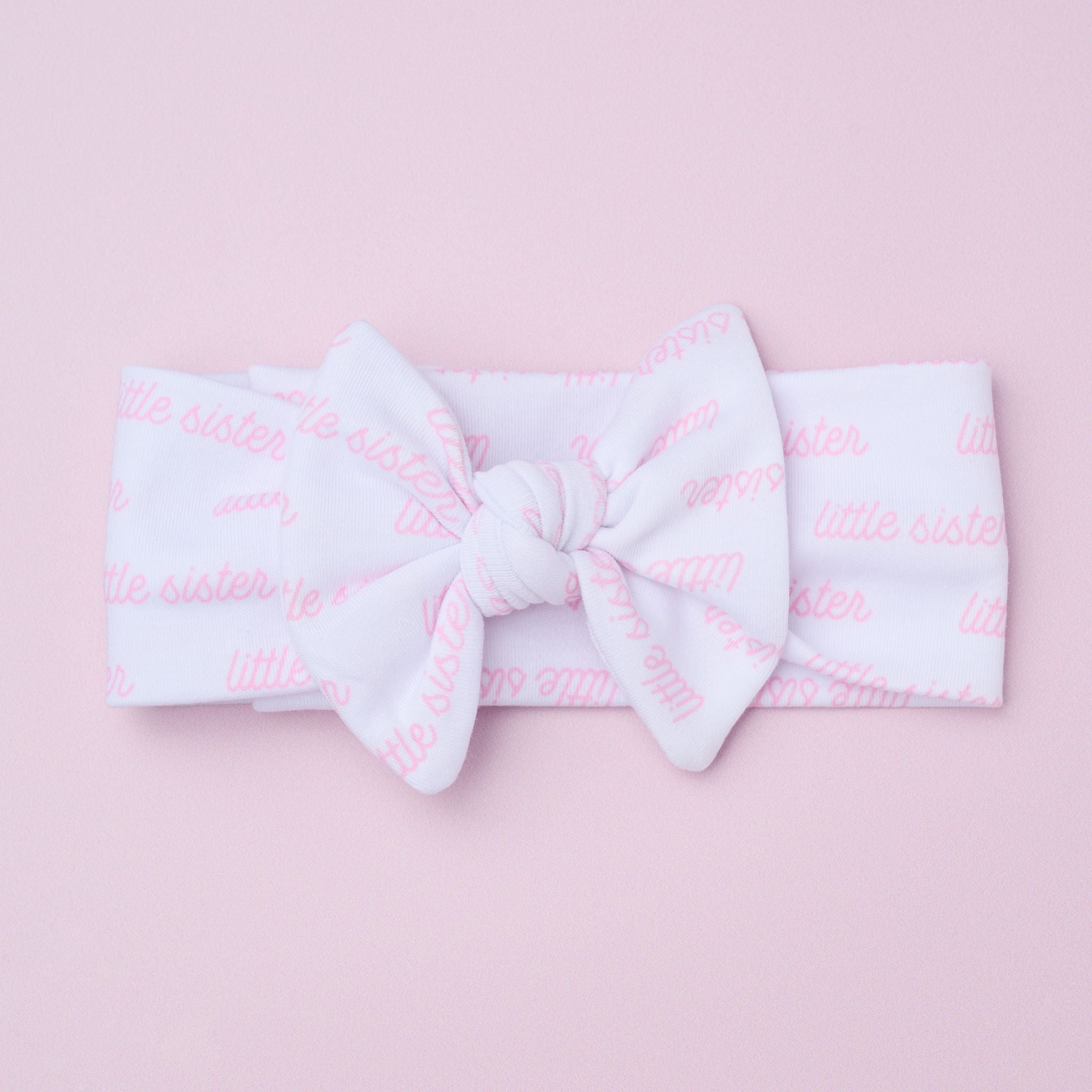 Little Sister Print Headband - Magnolia Baby Headband