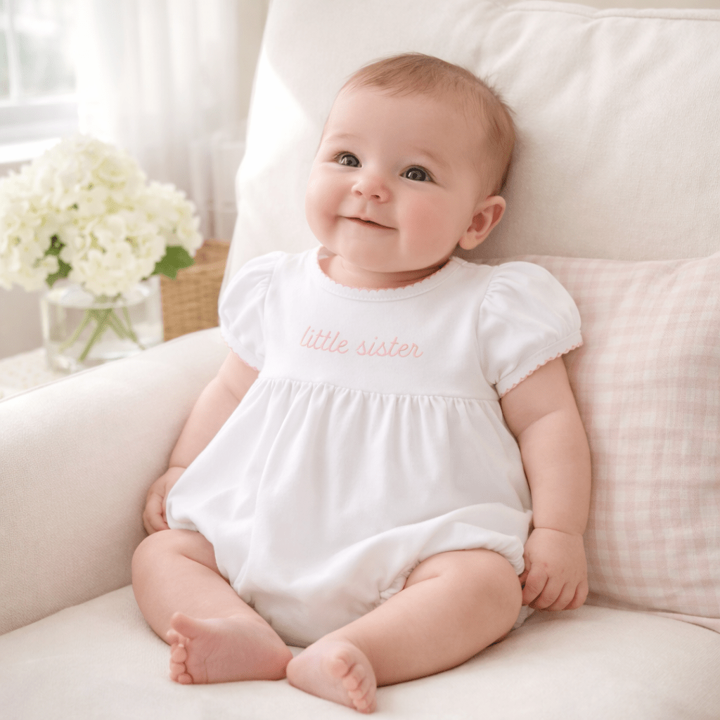 Little Sister Short Sleeve Bubble - Magnolia BabyBubble