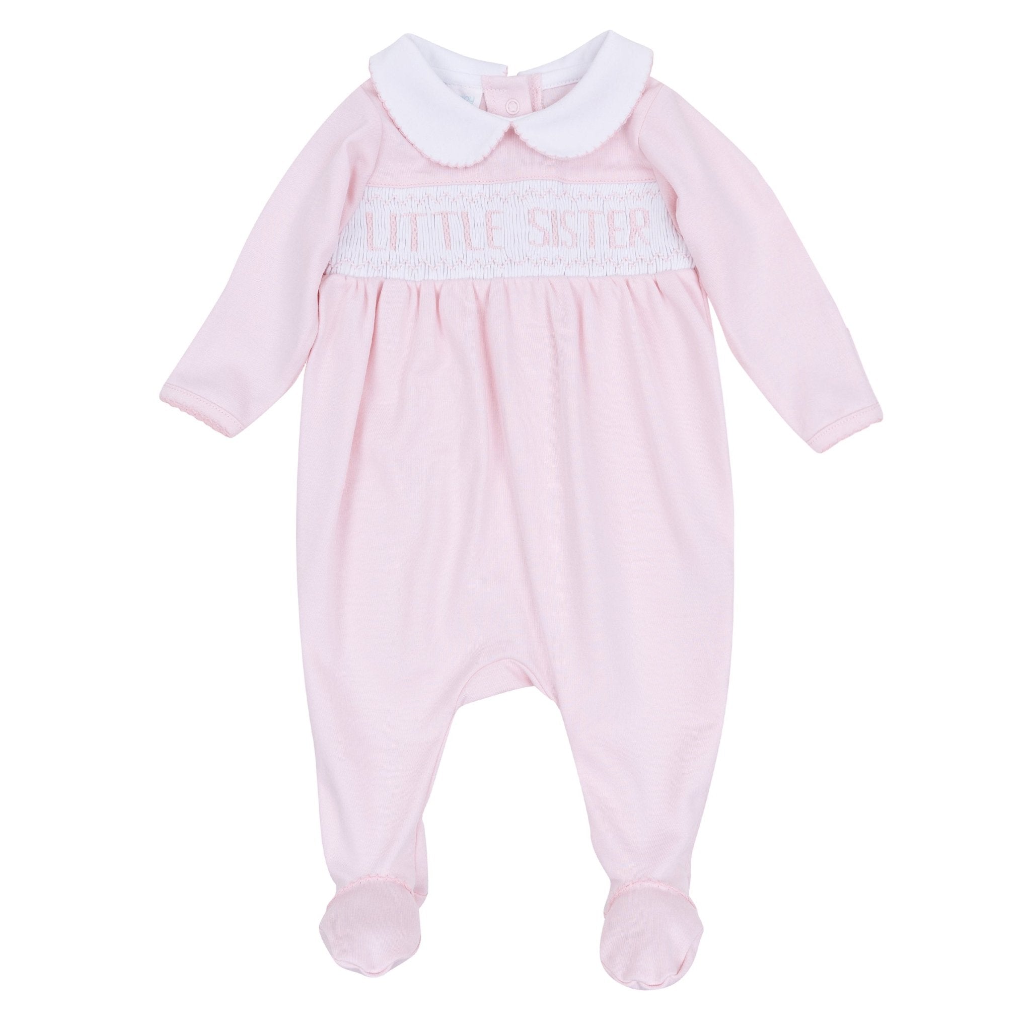 Little Sister Smocked Footie - Magnolia BabyFootie