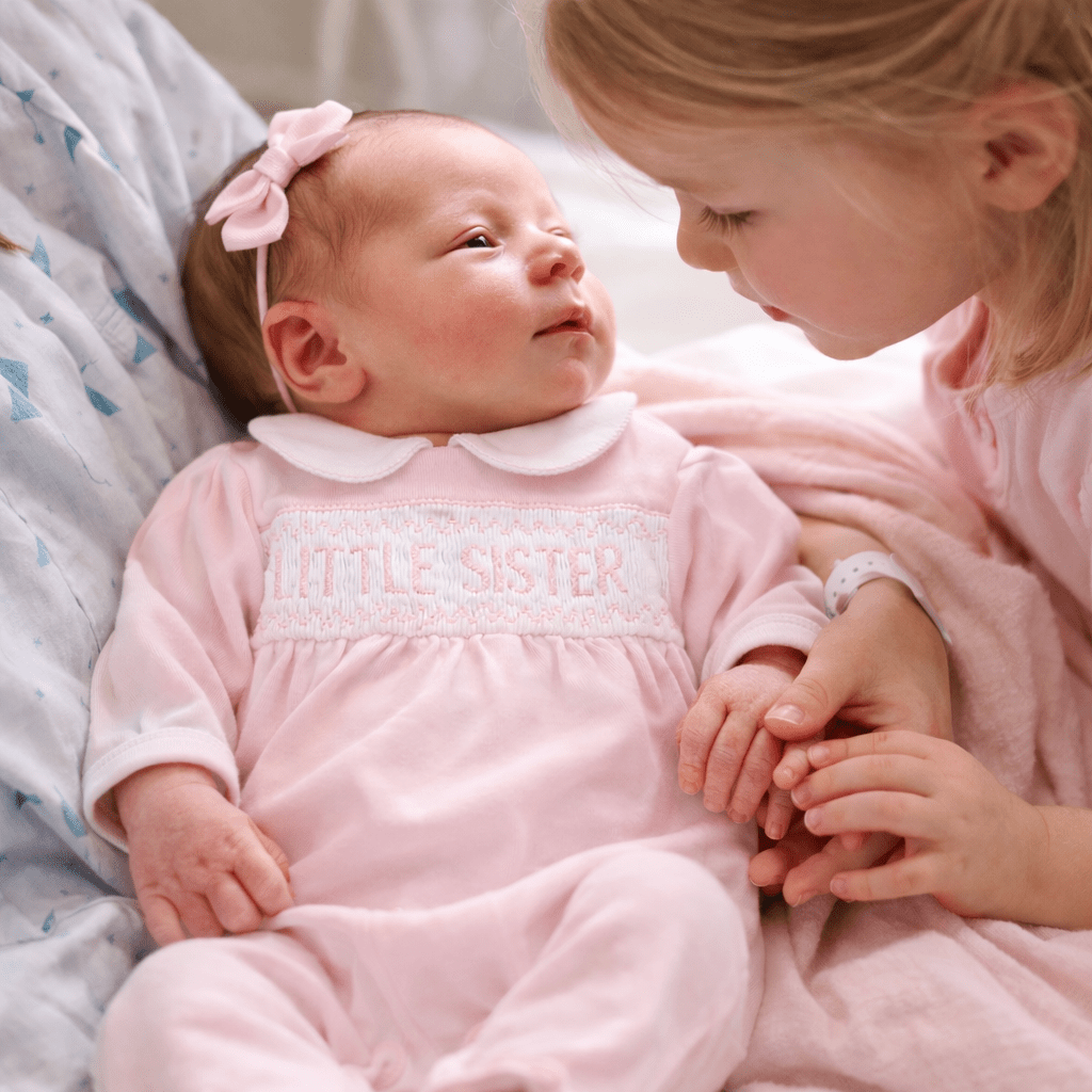 Little Sister Smocked Footie - Magnolia BabyFootie