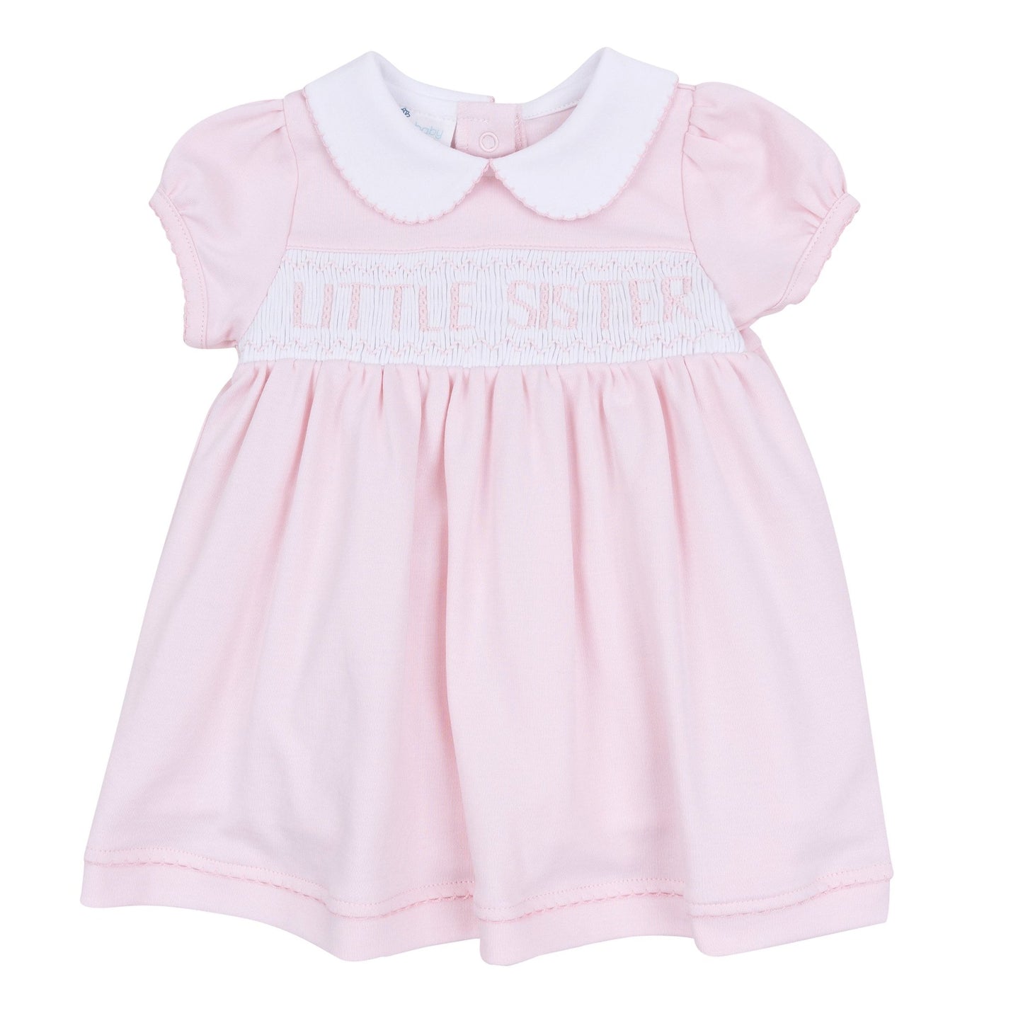 Little Sister Smocked Short Sleeve Dress - Magnolia BabyDress
