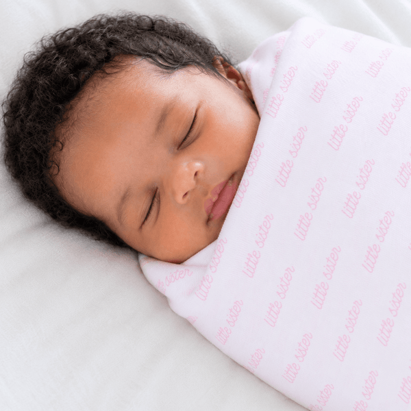 【 Baby Alexia 】Gauze Swaddle  Girl Baby Girl Little Sister Swaddle Blanket - Pima Cotton - Siblings
