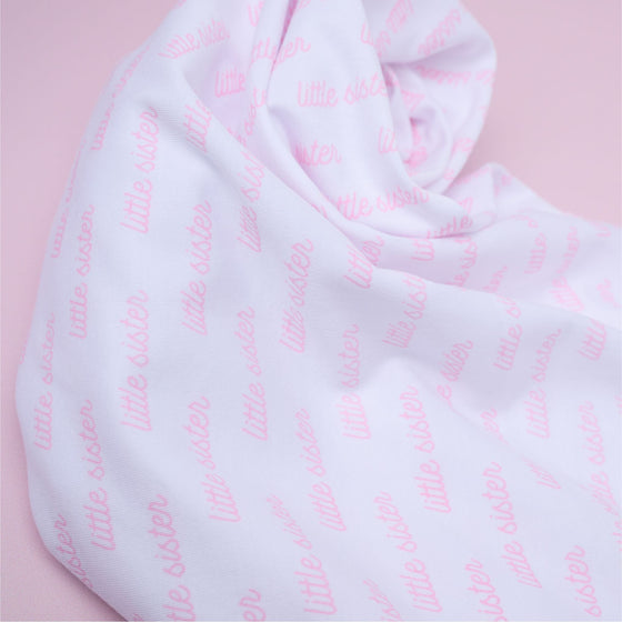 Little Sister Swaddle Blanket - Magnolia BabySwaddle Blanket