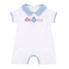 Little Skipper Applique Collared Short Playsuit - Magnolia BabyShort Playsuit