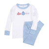 Little Skipper Applique Long Pajamas - Magnolia BabyLong Pajamas