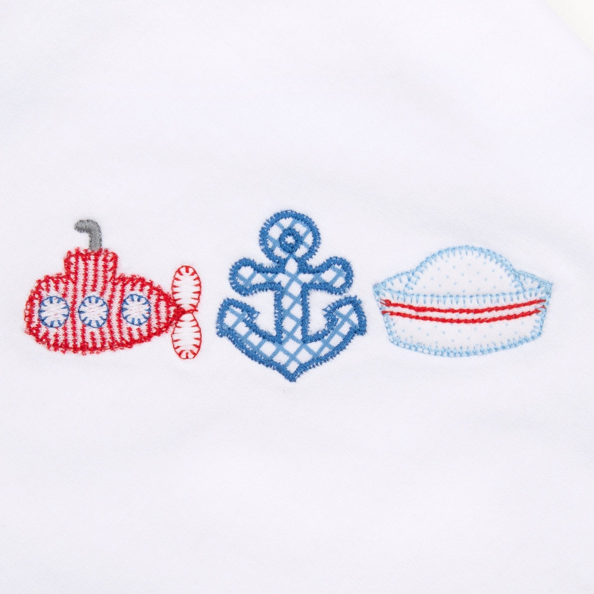 Little Skipper Applique Short Pajamas - Magnolia BabyShort Pajamas