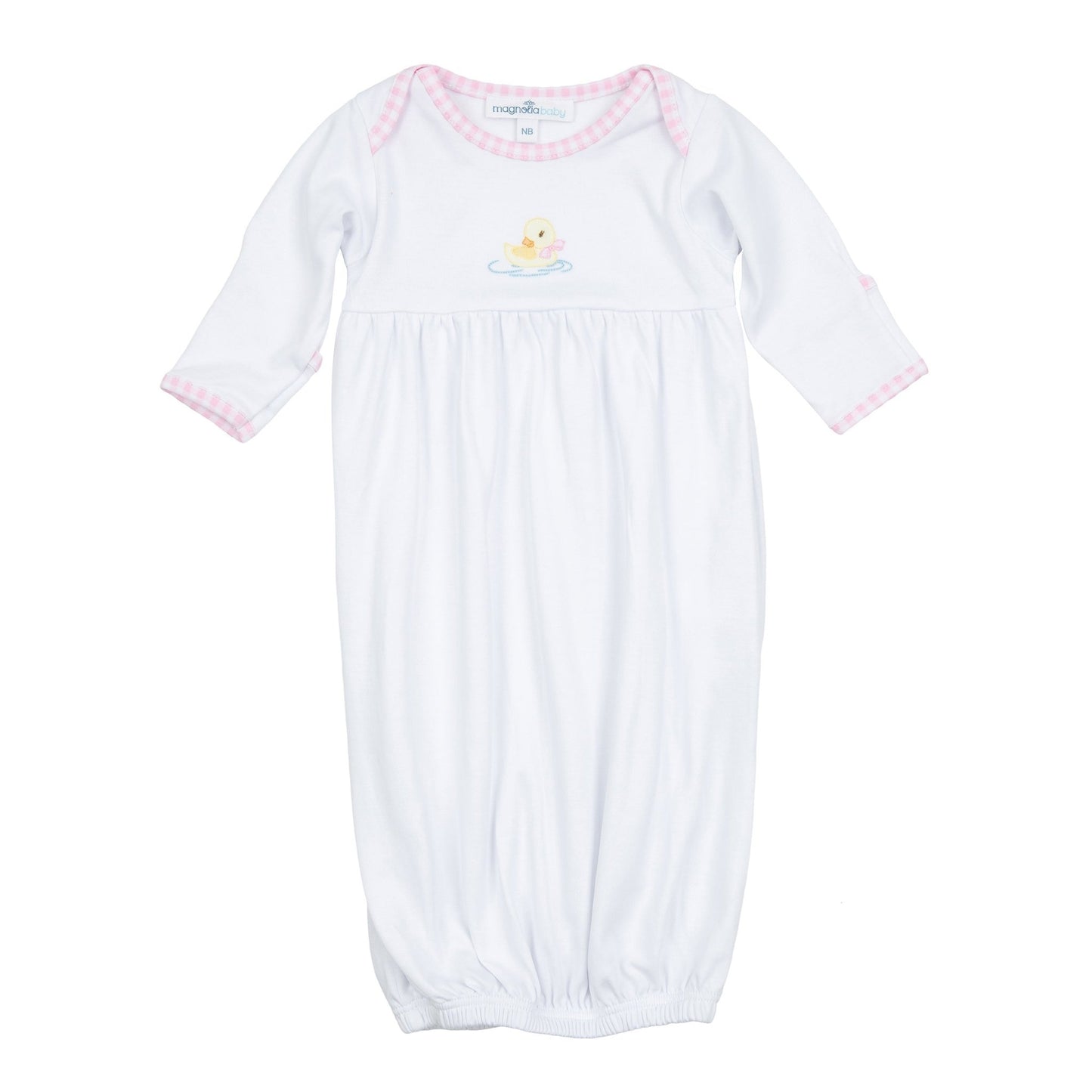 Little Waddlers Gathered Gown - Pink - Magnolia BabyGown