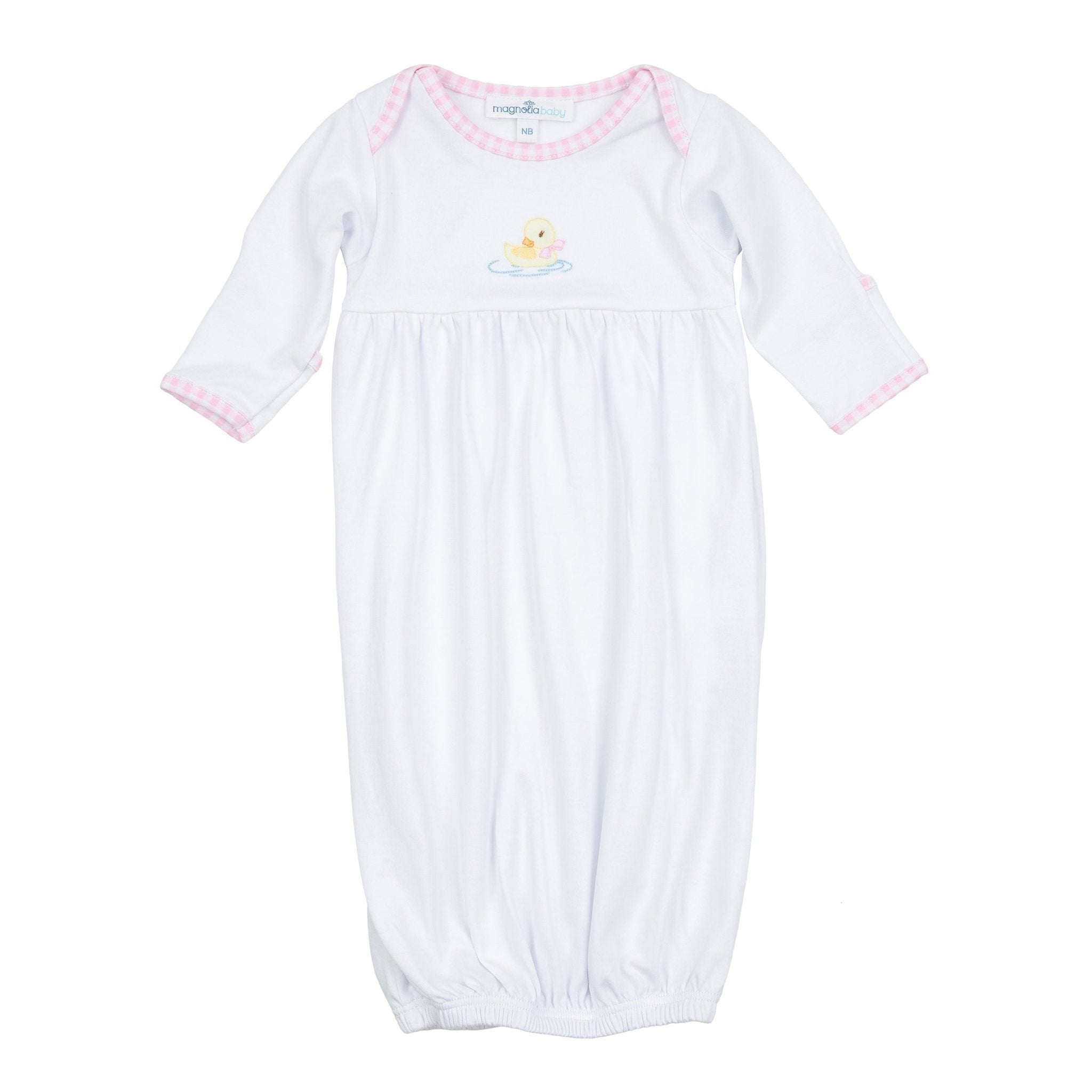 Little Waddlers Gathered Gown - Pink - Magnolia BabyGown