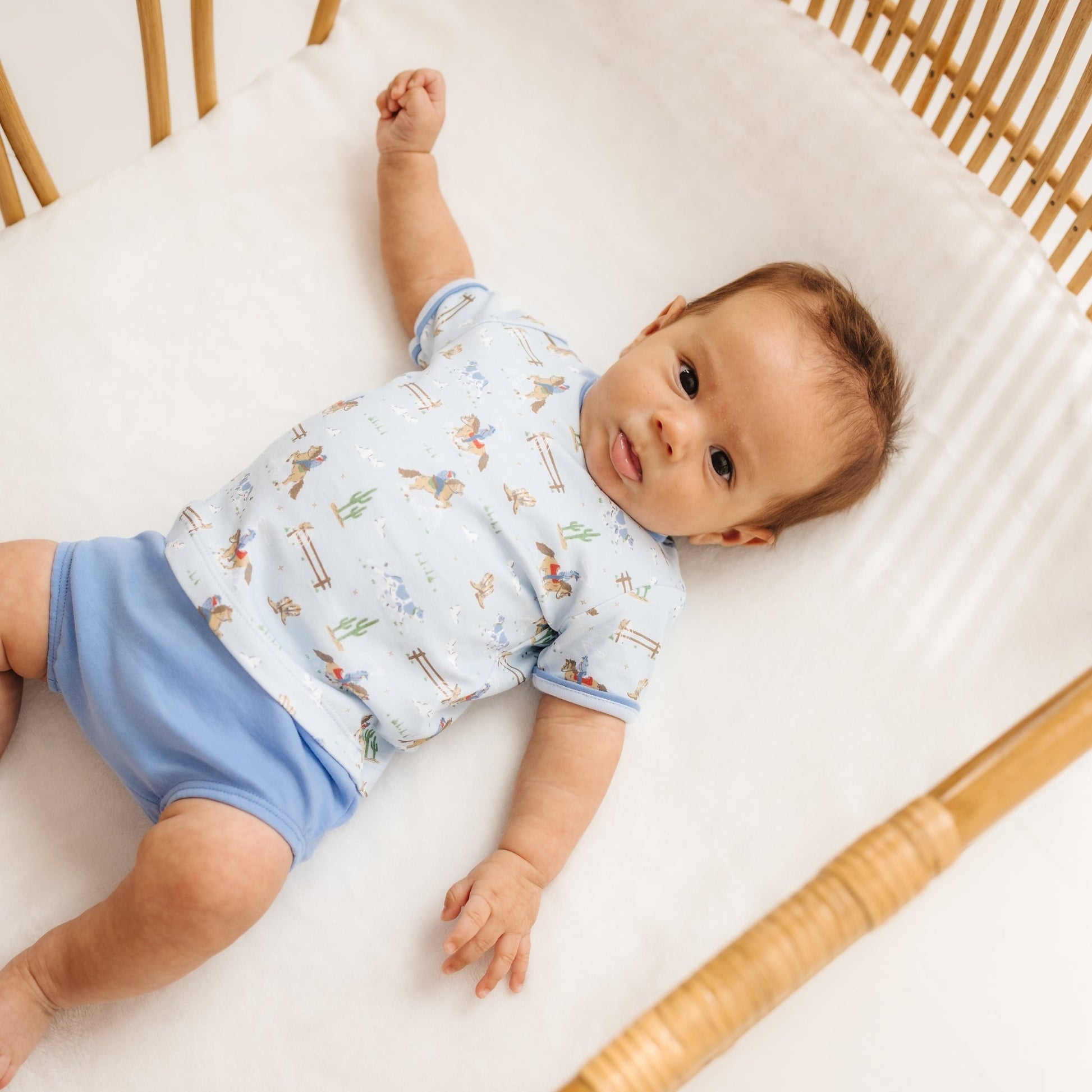 Little Wranglers Diaper Cover Set - Sky - Magnolia BabyDiaper Cover