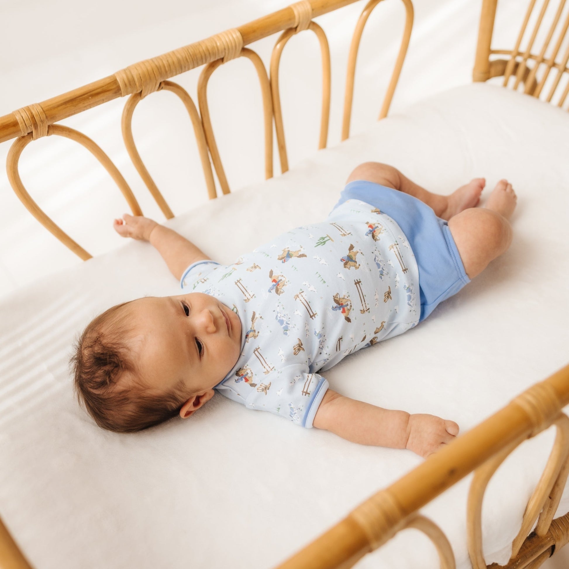 Little Wranglers Diaper Cover Set - Sky - Magnolia BabyDiaper Cover