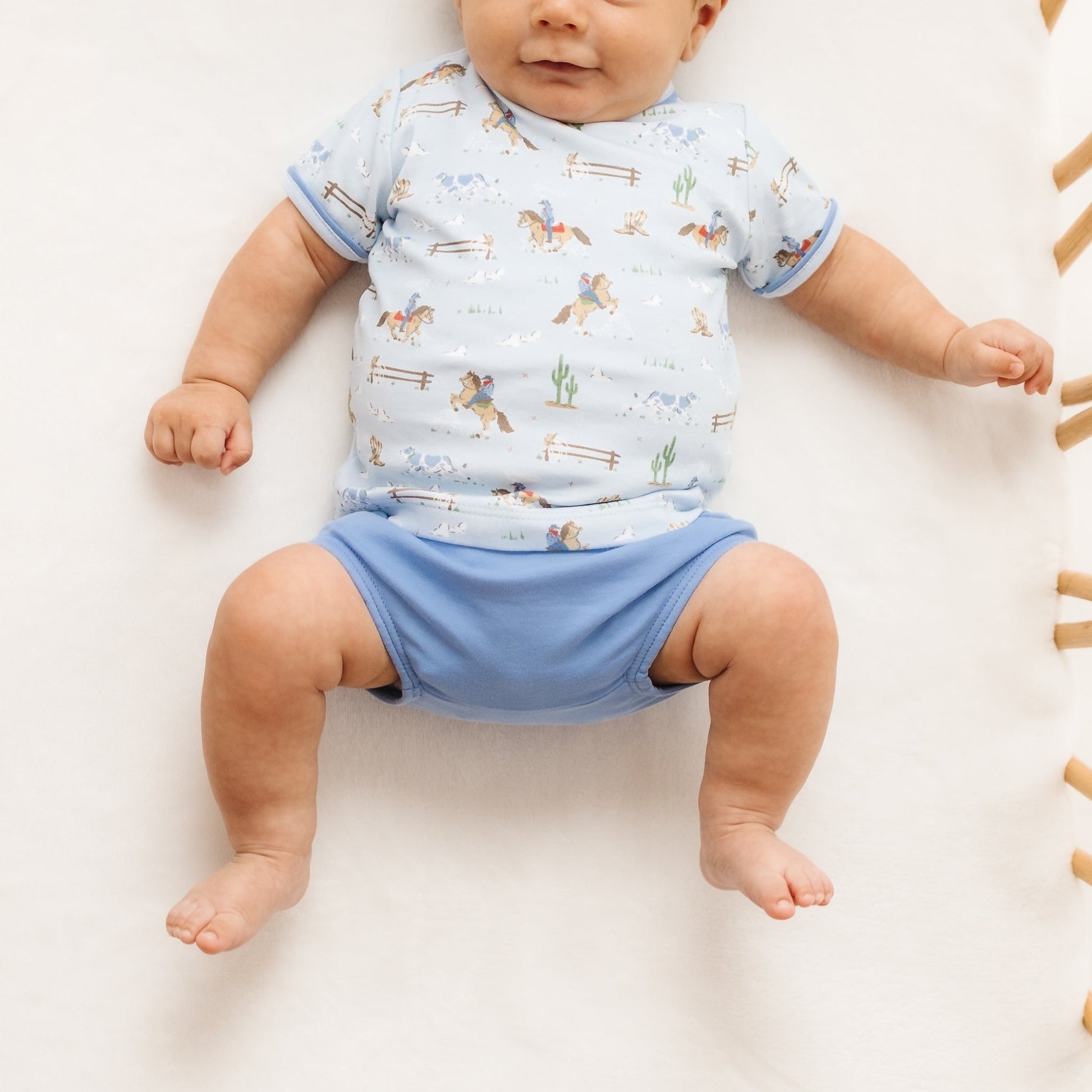 Little Wranglers Diaper Cover Set - Sky - Magnolia BabyDiaper Cover