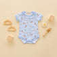 Little Wranglers Lap Bodysuit - Sky - Magnolia BabyBodysuit