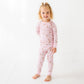 Little Wranglers Long Pajamas - Dusty Rose - Magnolia BabyLong Pajamas