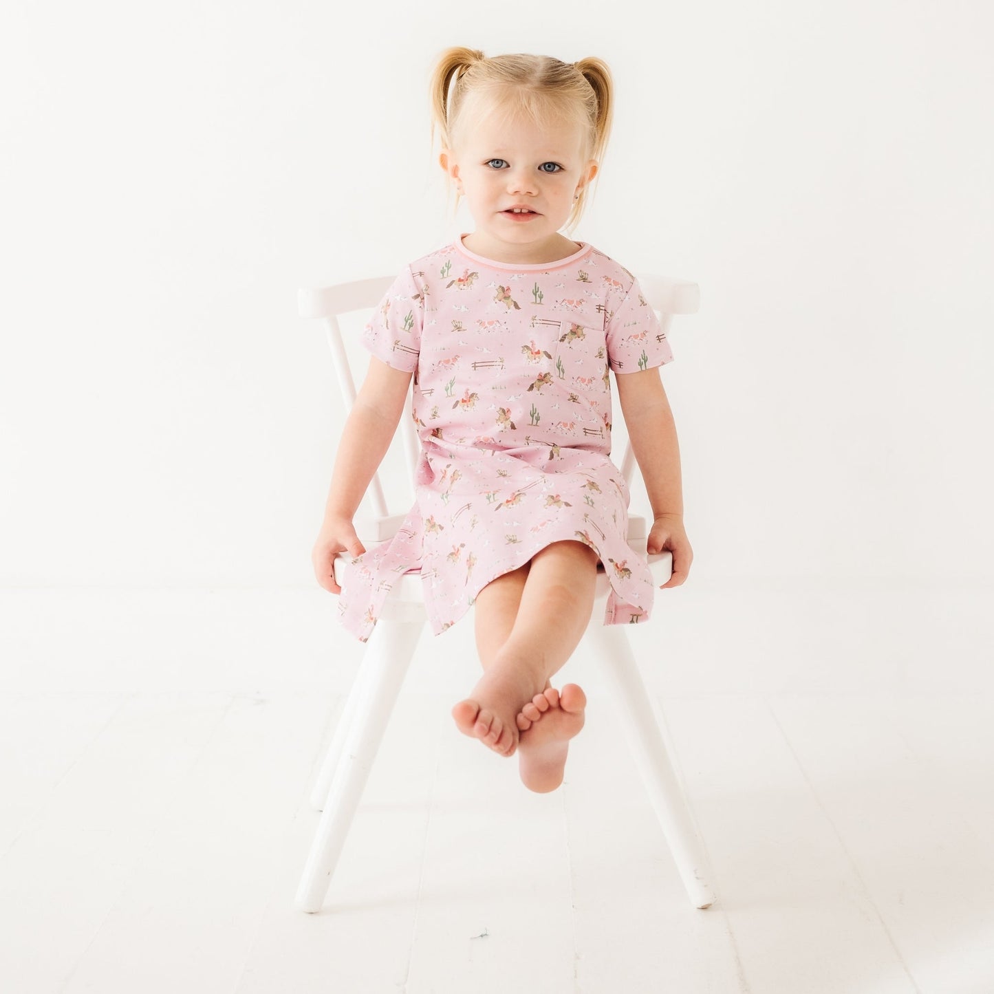 Little Wranglers Nightdress - Dusty Rose - Magnolia BabyNightdress