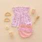 Little Wranglers Ruffle Diaper Cover Set - Dusty Rose - Magnolia BabyDiaper Cover