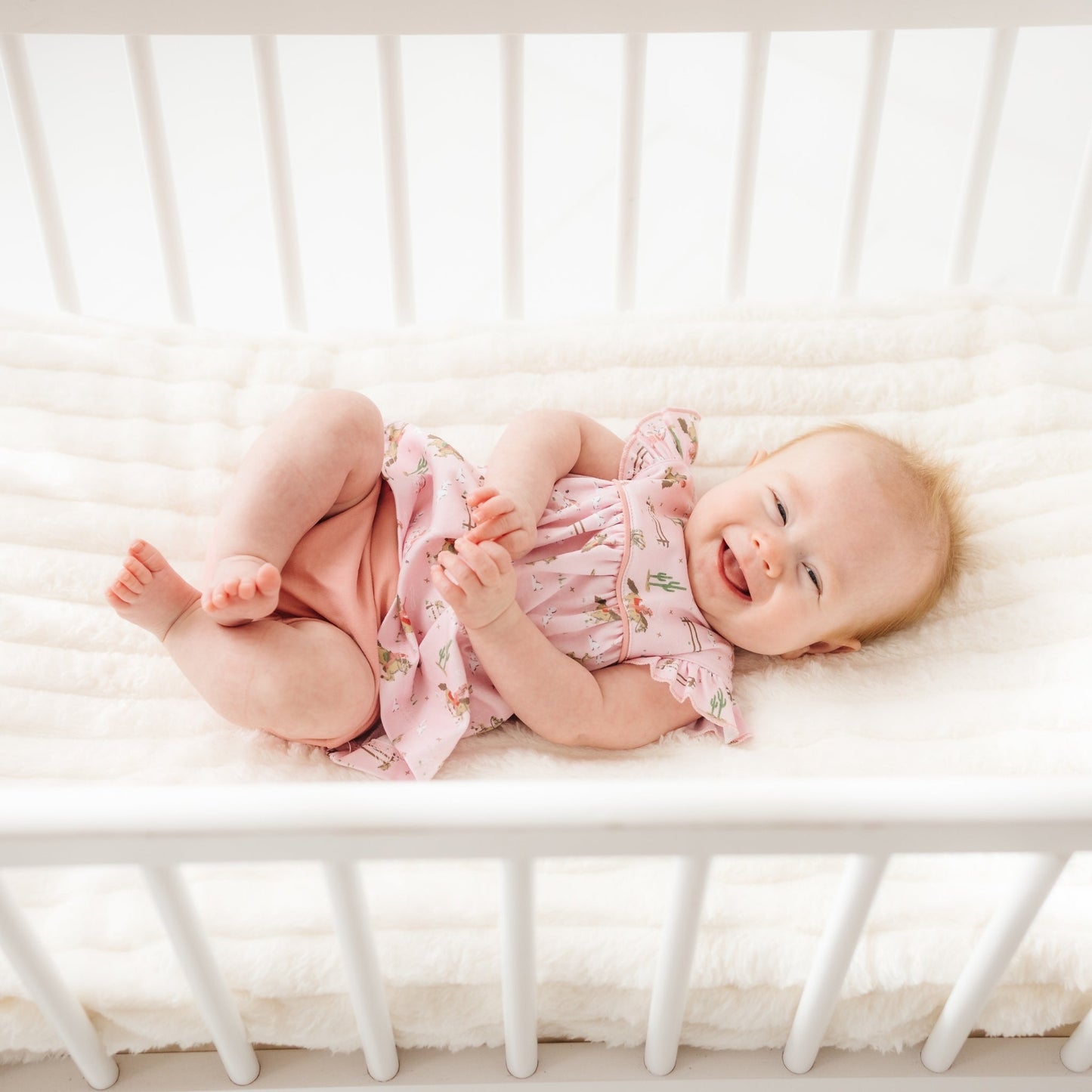 Little Wranglers Ruffle Diaper Cover Set - Dusty Rose - Magnolia BabyDiaper Cover