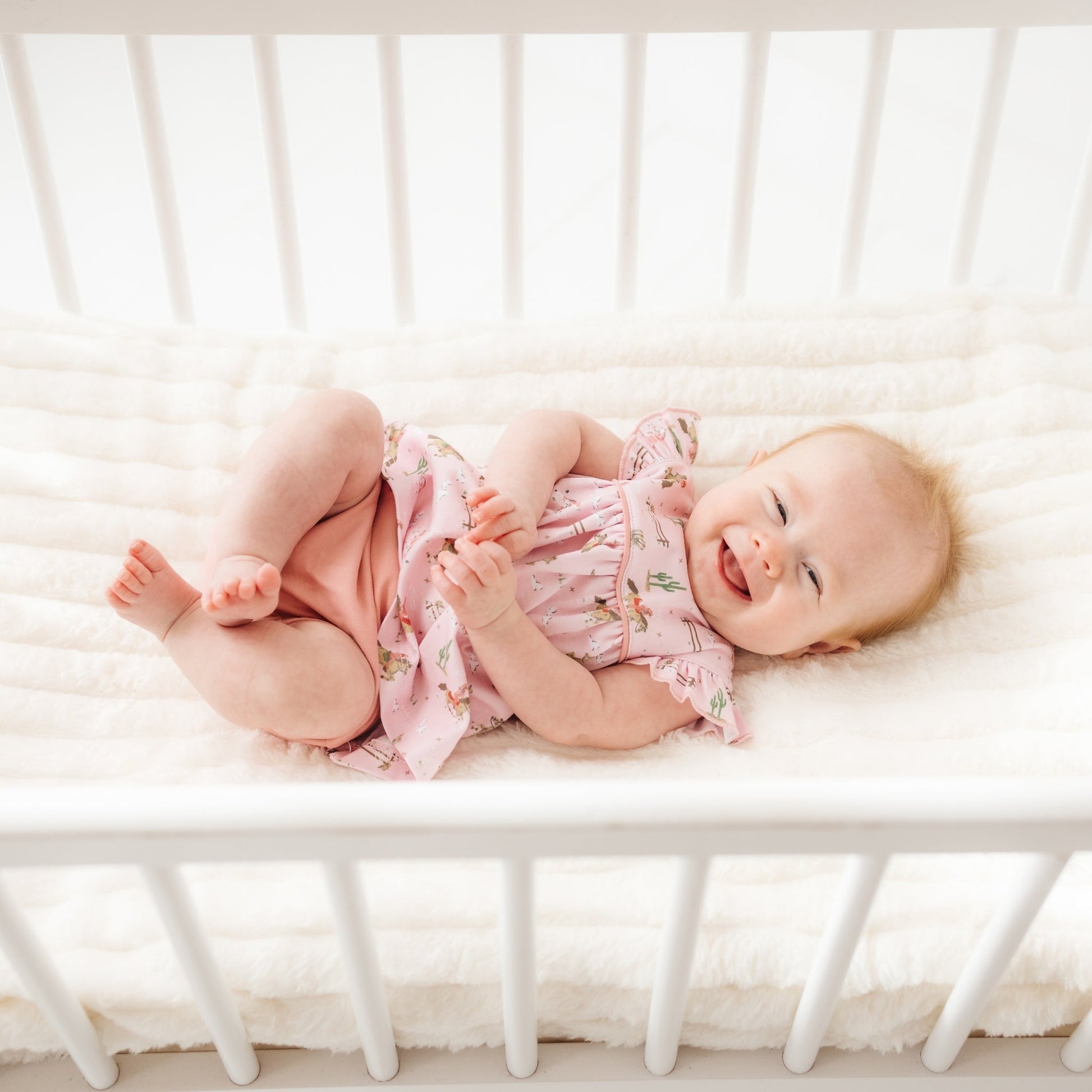 Little Wranglers Ruffle Diaper Cover Set - Dusty Rose - Magnolia BabyDiaper Cover