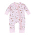Little Wranglers Zip Playsuit - Dusty Rose - Magnolia BabyPlaysuit