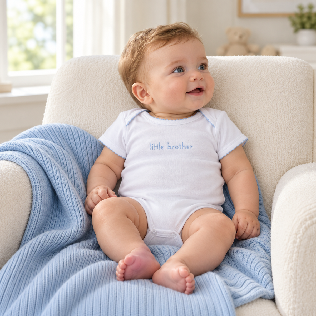 Little Brother Embroidered Bodysuit