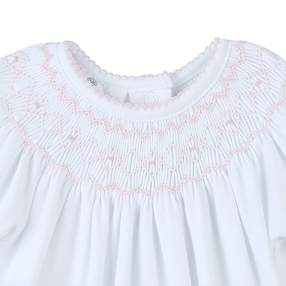 Lizzie's Classics Bishop Footie - Pink - Magnolia BabyFootie