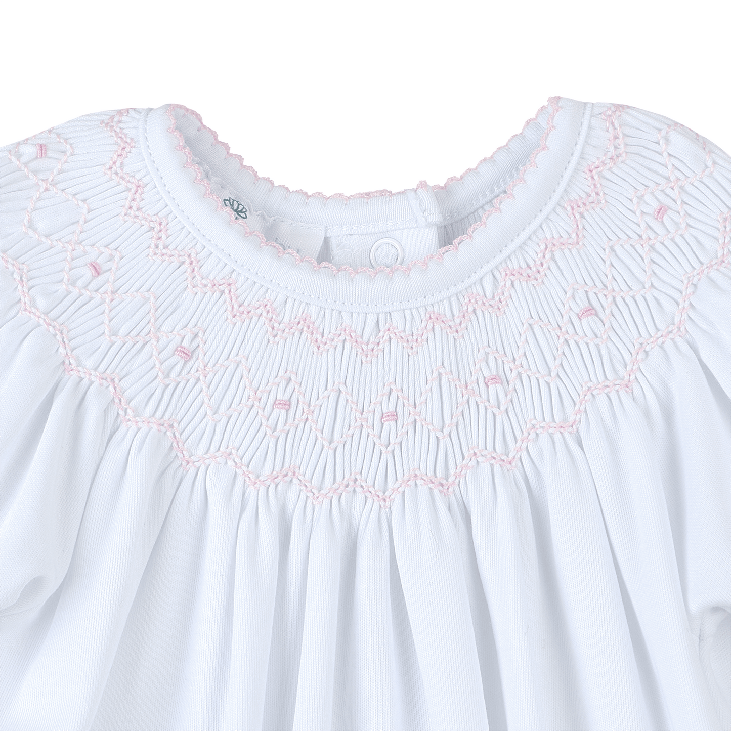 Lizzie's Classics Bishop Long Sleeve Bubble - Pink - Magnolia BabyBubble