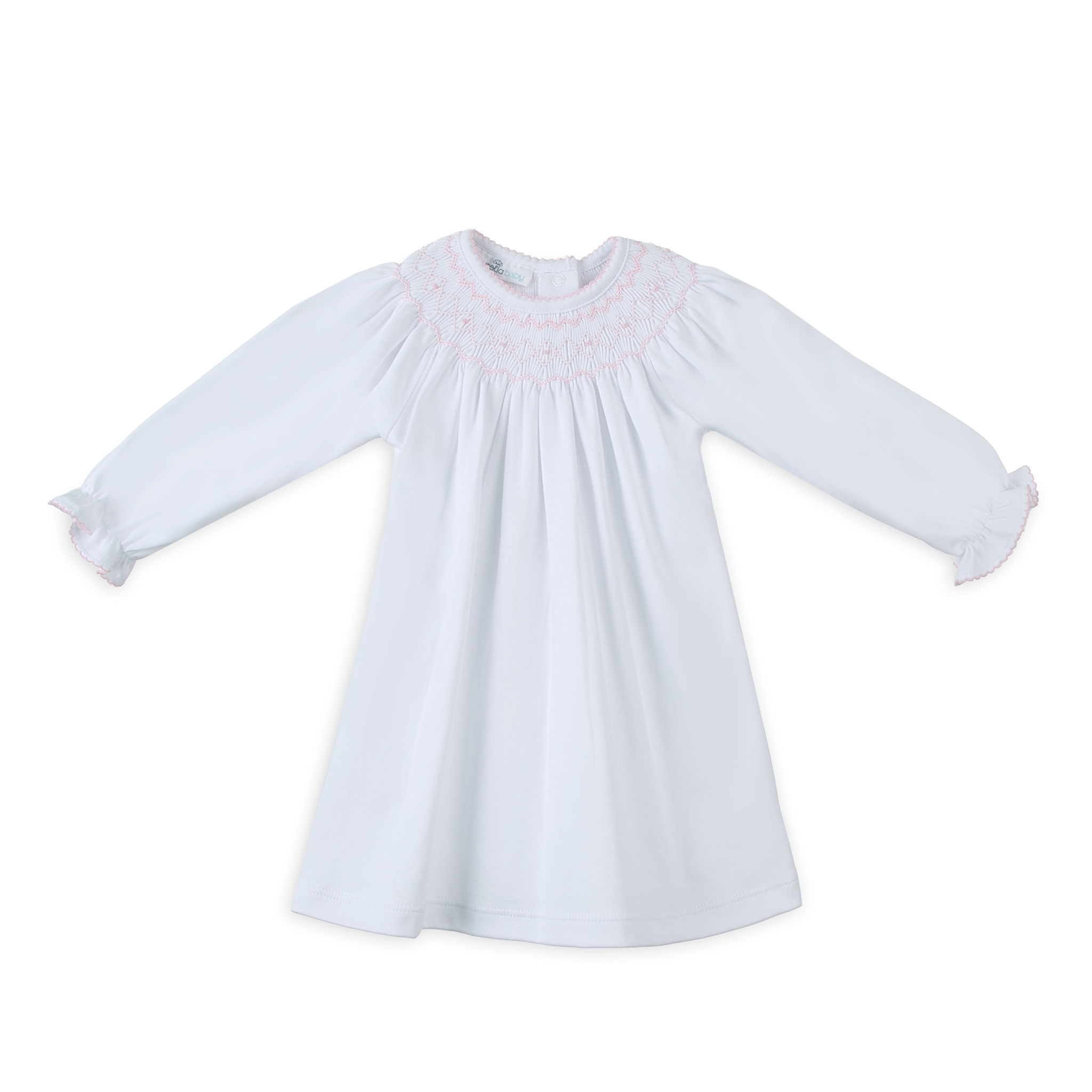 Lizzie's Classics Bishop Long Sleeve Dress - Pink - Magnolia BabyDress